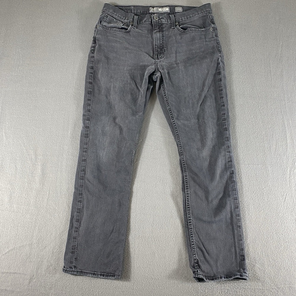 BKE Jake Straight Leg Jeans Mens‎ 34S Charcoal Gray Stretch Denim Pants